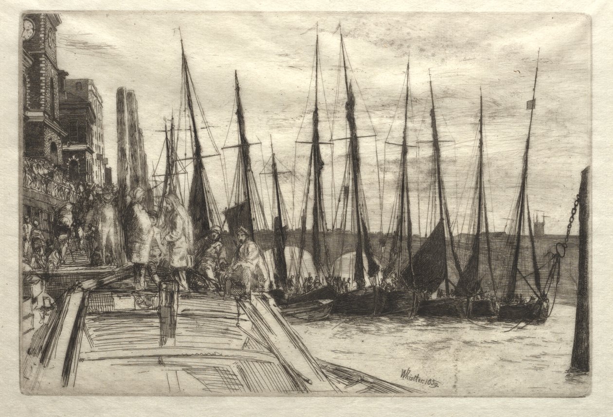 Billingsgate door James McNeill Whistler