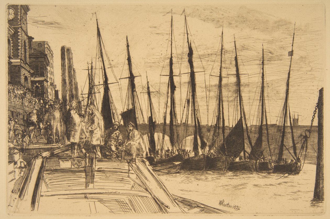 Billingsgate door James McNeill Whistler