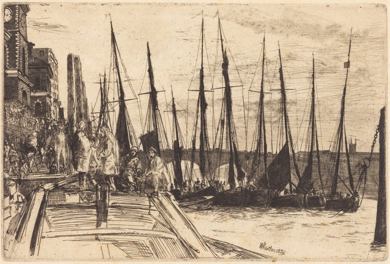 Billingsgate door James McNeill Whistler
