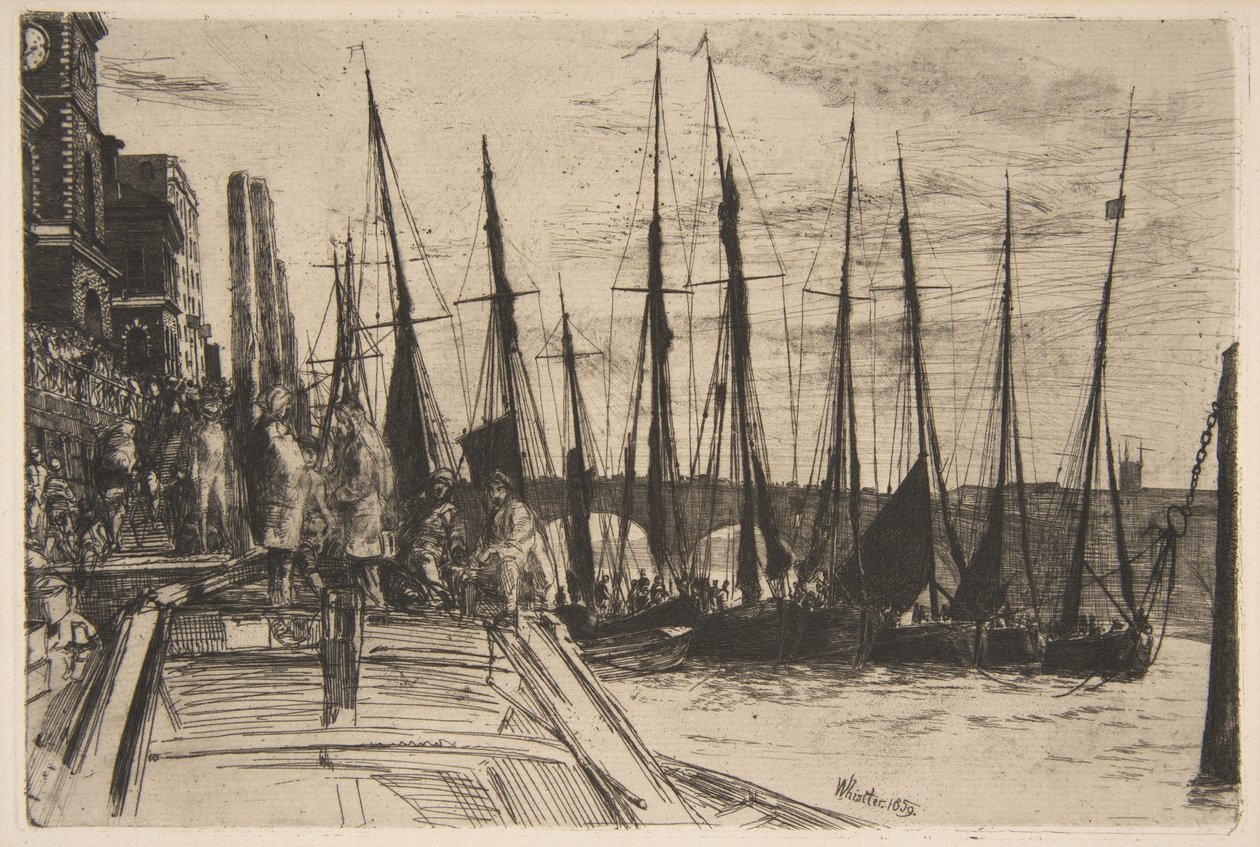 Billingsgate door James McNeill Whistler