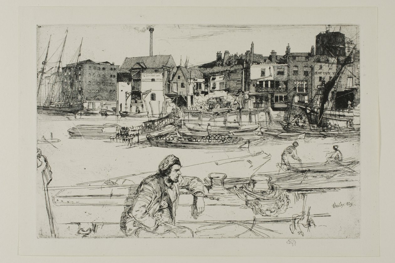 Black Lion Wharf door James Abbott McNeill Whistler