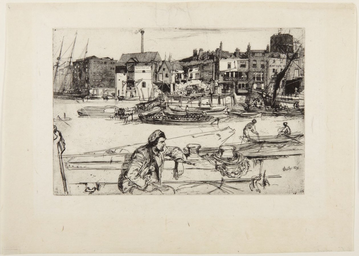 Black Lion Wharf door James McNeill Whistler