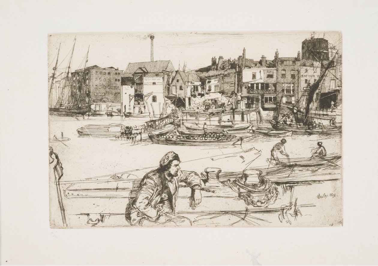 Black Lion Wharf door James McNeill Whistler