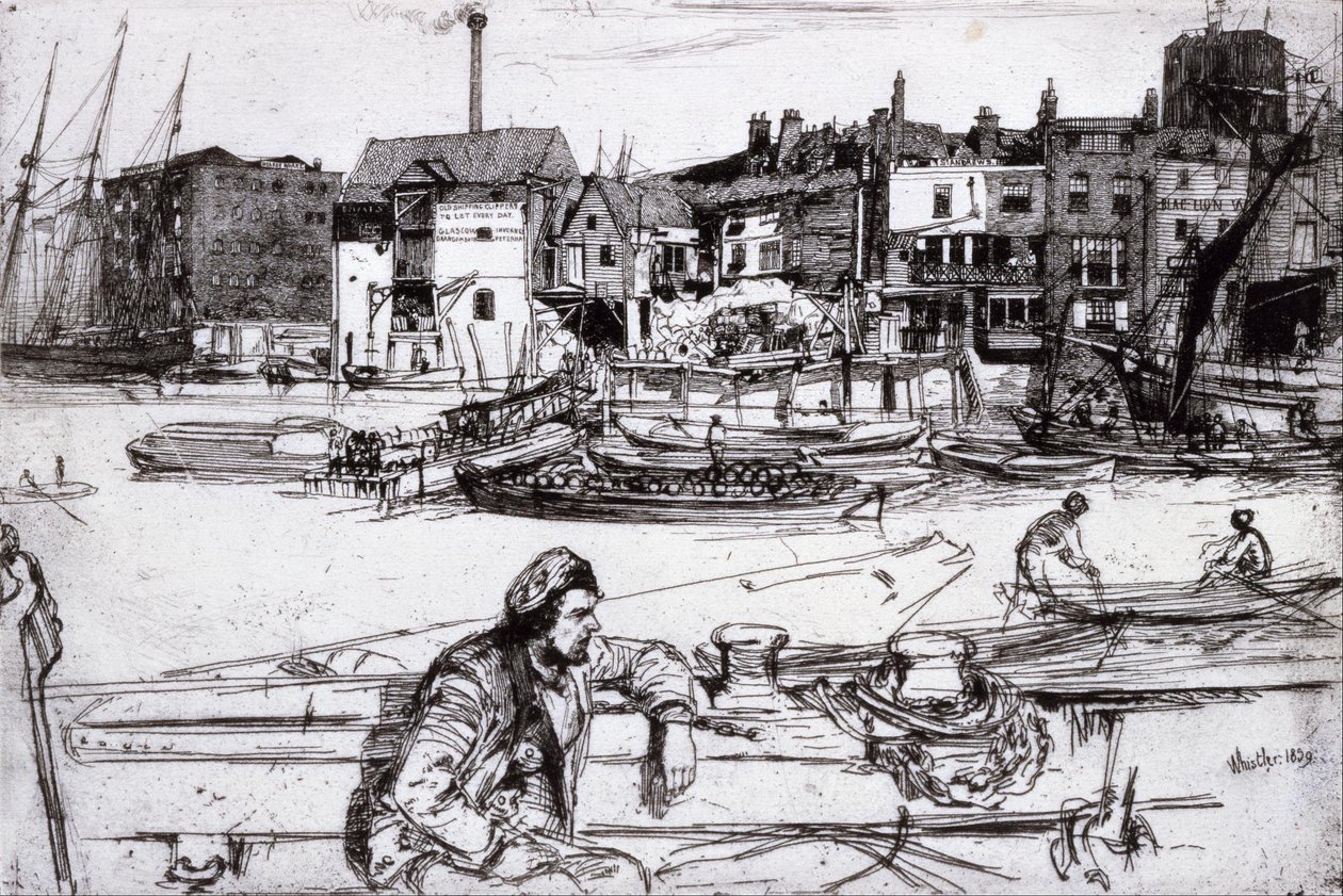 Black Lion Wharf door James McNeill Whistler