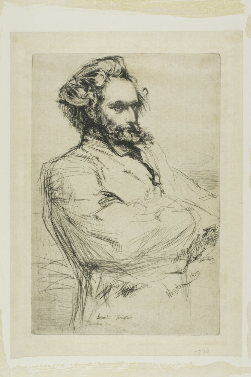 C. L. Drouet, Beeldhouwer door James McNeill Whistler