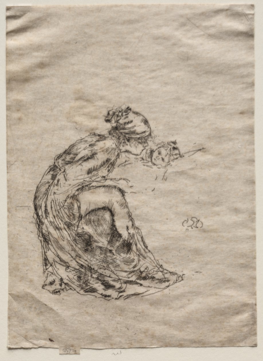 Cameo, nr. 1 (Moeder en kind) door James McNeill Whistler