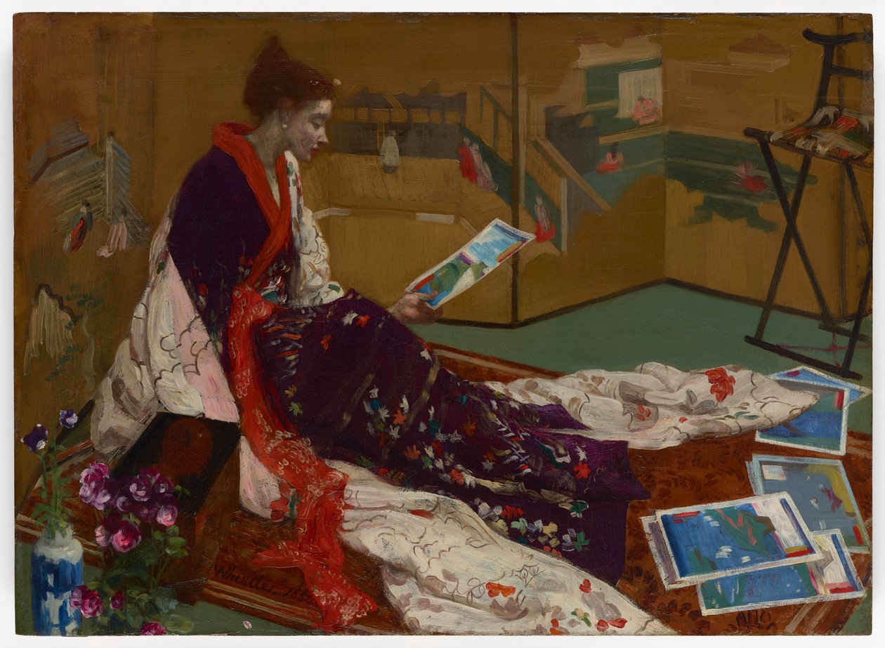 Caprice in Paars en Goud: Het Gouden Scherm door James Abbott McNeill Whistler
