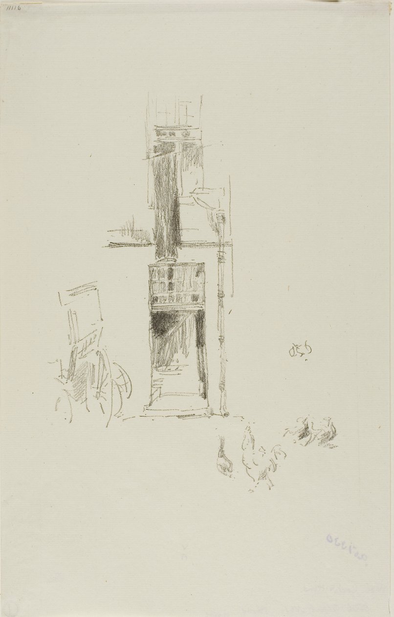 Hanen en hennen, Hôtel Colbert door James McNeill Whistler