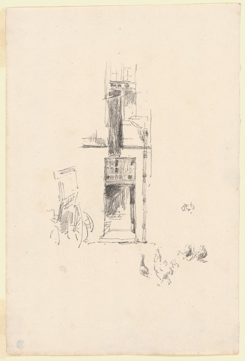 Hanen en Hennen, Hôtel Colbert door James Abbott McNeill Whistler