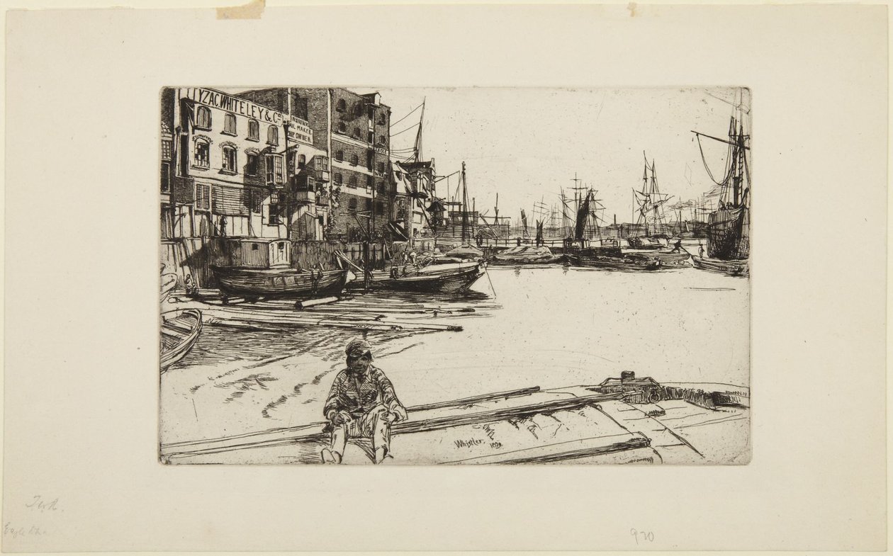 Adelaarswerf door James McNeill Whistler