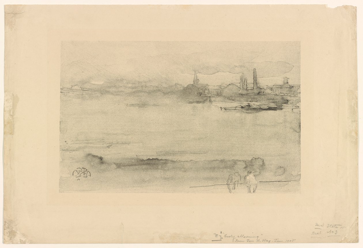 Vroege Ochtend door James Abbott McNeill Whistler
