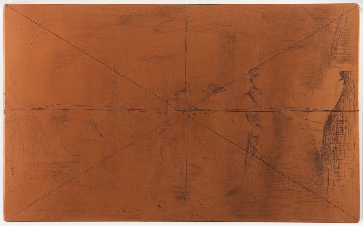 Etsplaat: De Smidse door James Abbott McNeill Whistler