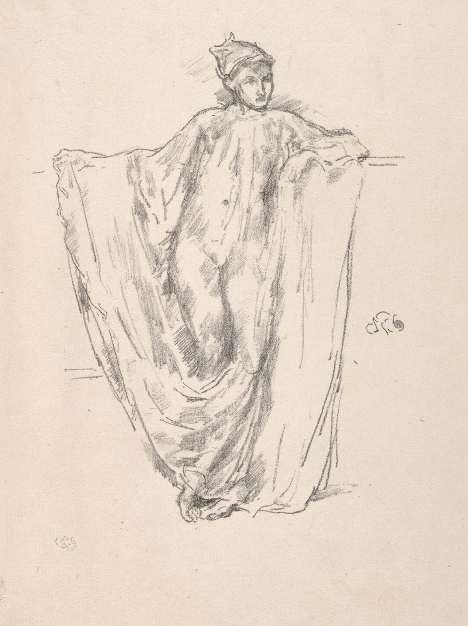 Figuurstudie door James McNeill Whistler