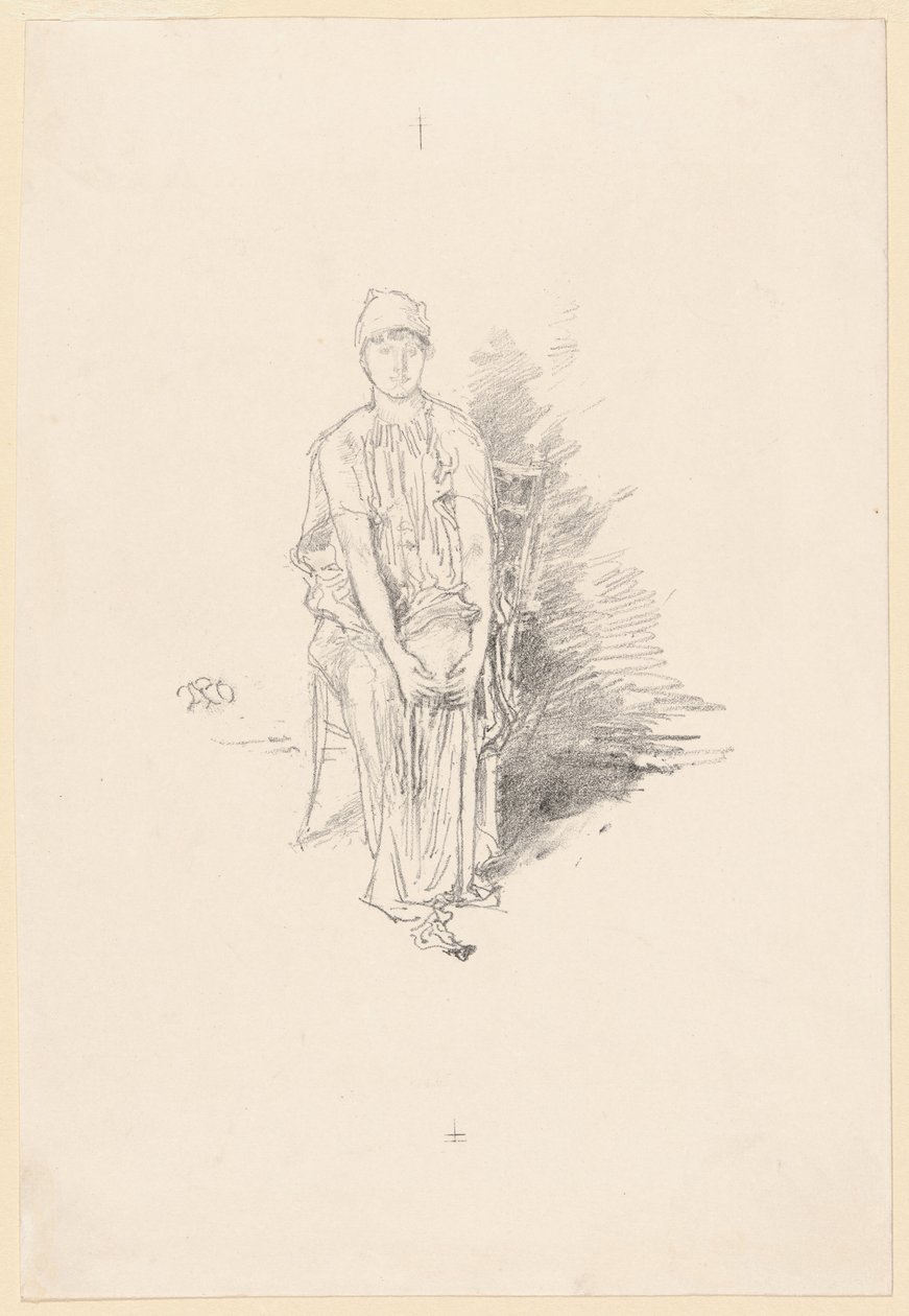 Figurenstudie in Kleuren door James Abbott McNeill Whistler