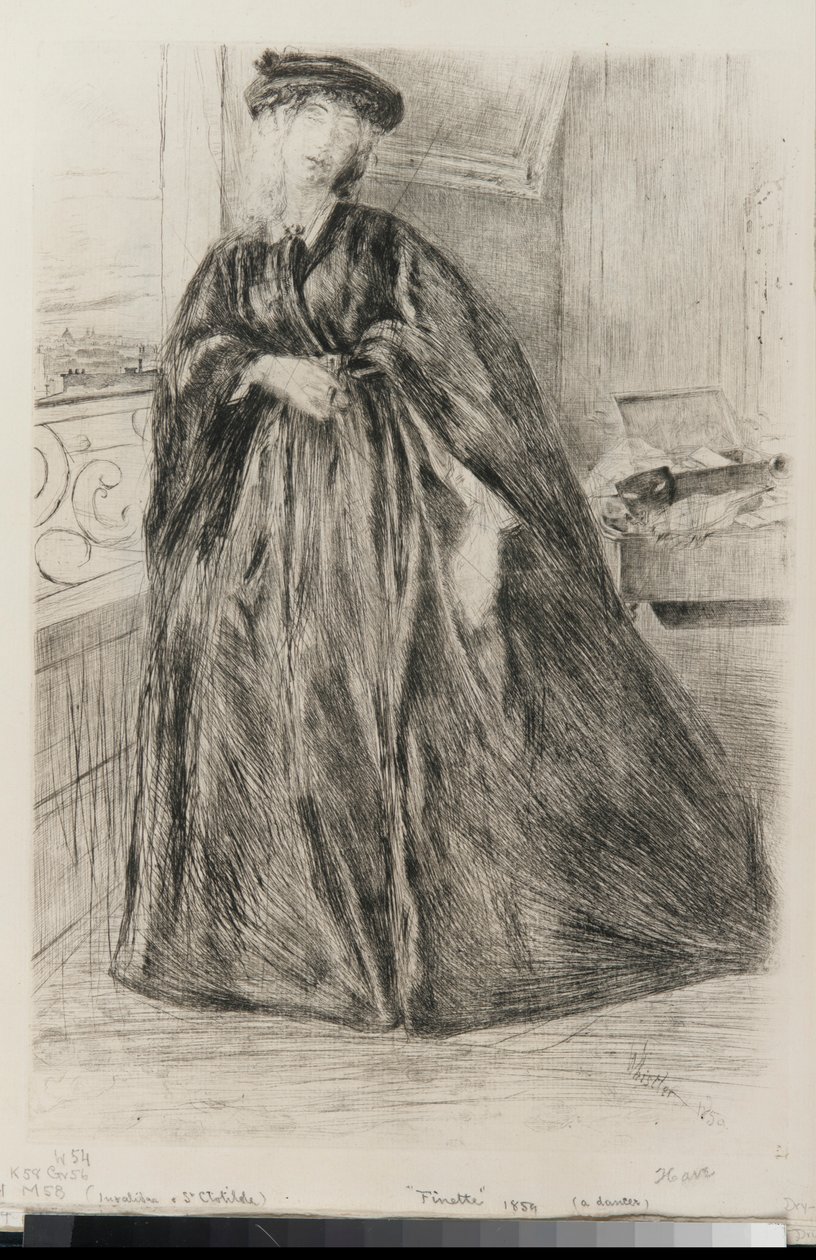 Finette door James Abbott McNeill Whistler