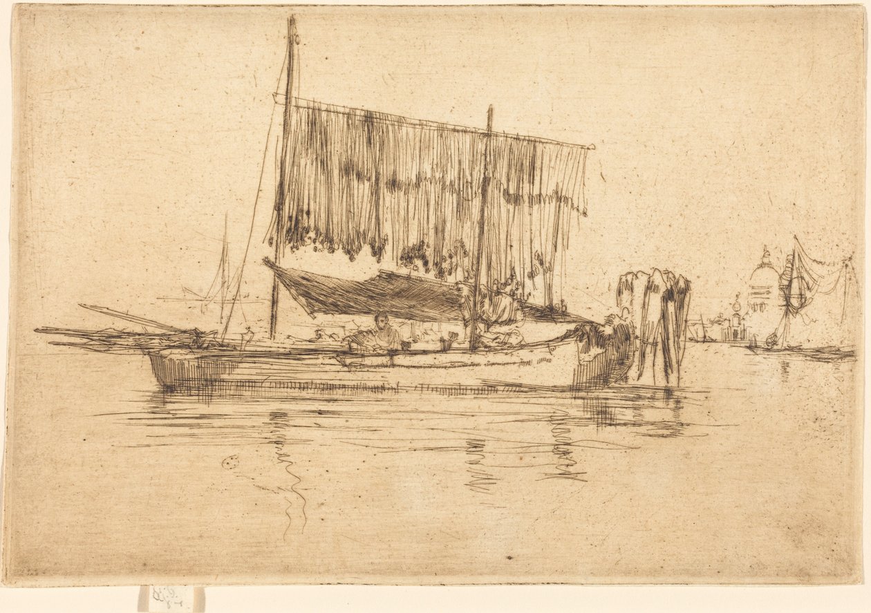 Vissersboot door James McNeill Whistler