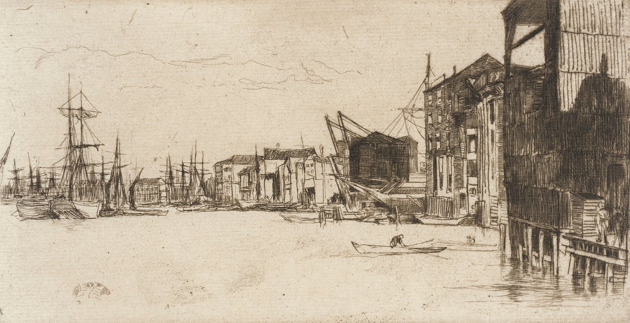 Vrijhandelskade door James McNeill Whistler