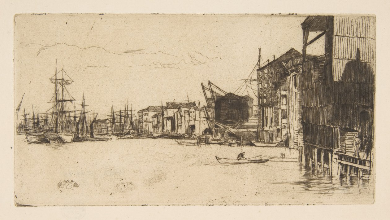 Vrijhandelskade door James McNeill Whistler