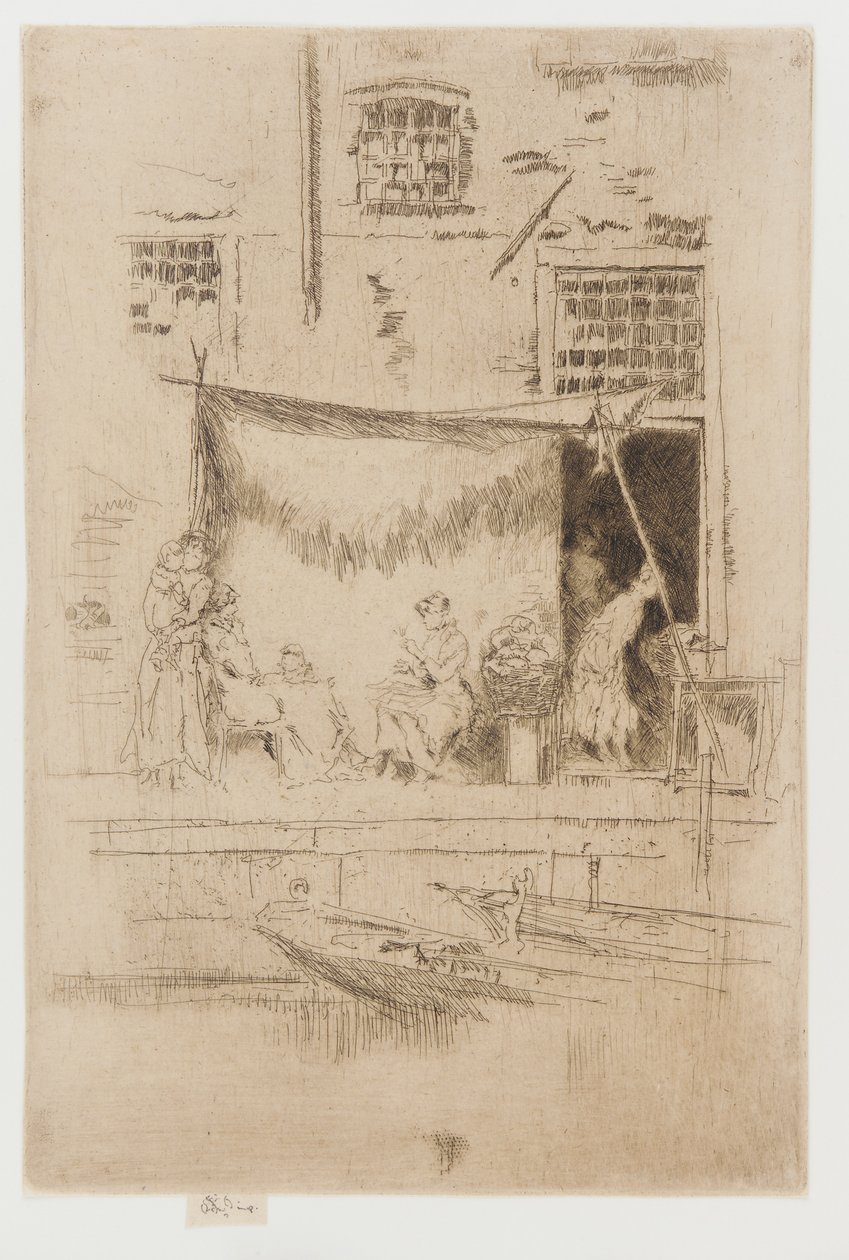 Fruitkraam door James Abbott McNeill Whistler