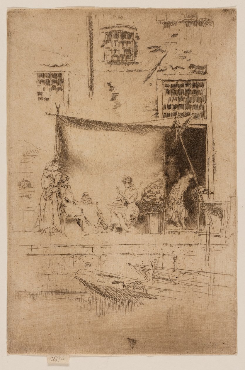 Fruitkraam door James Abbott McNeill Whistler
