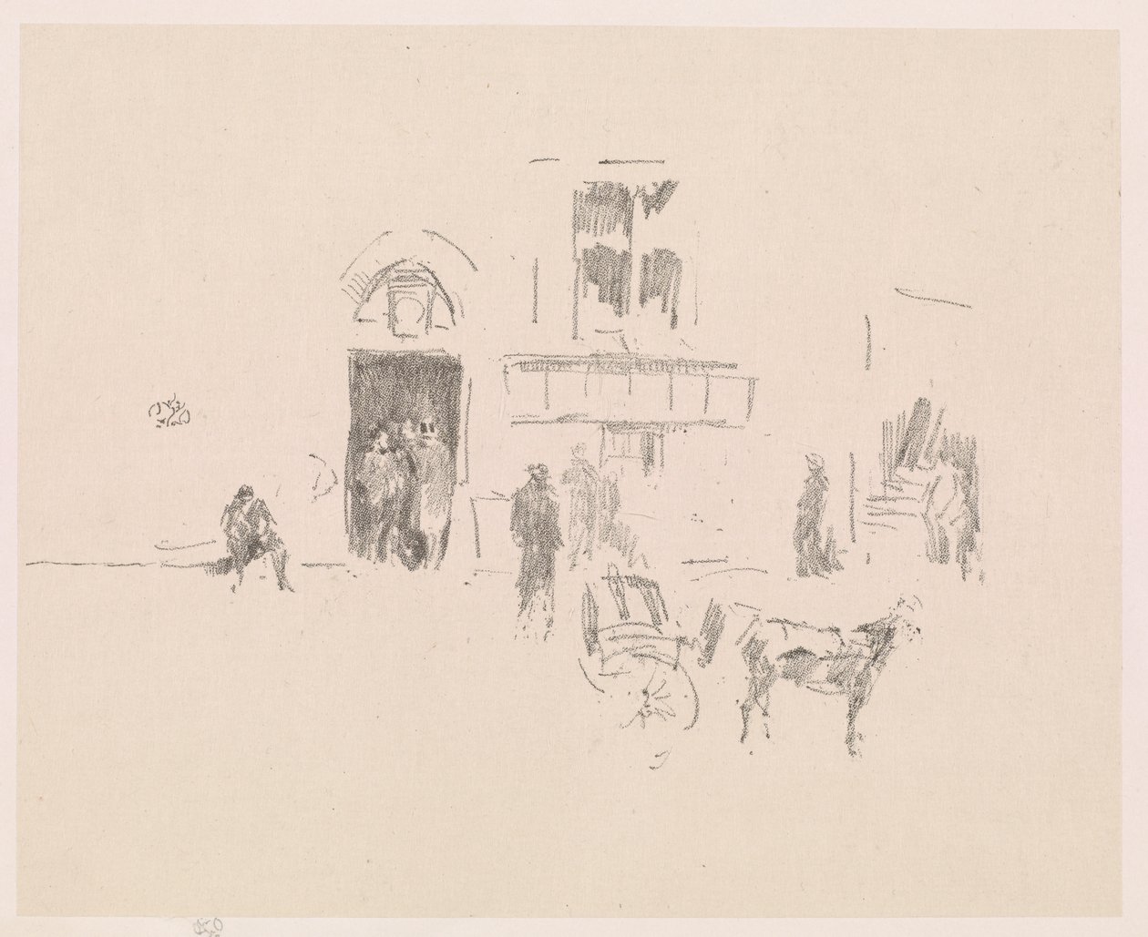 Gaiety Stage Door door James Abbott McNeill Whistler