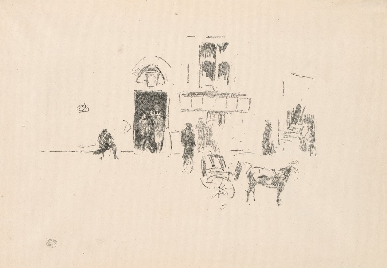 Gaiety Toneeldeur door James Abbott McNeill Whistler