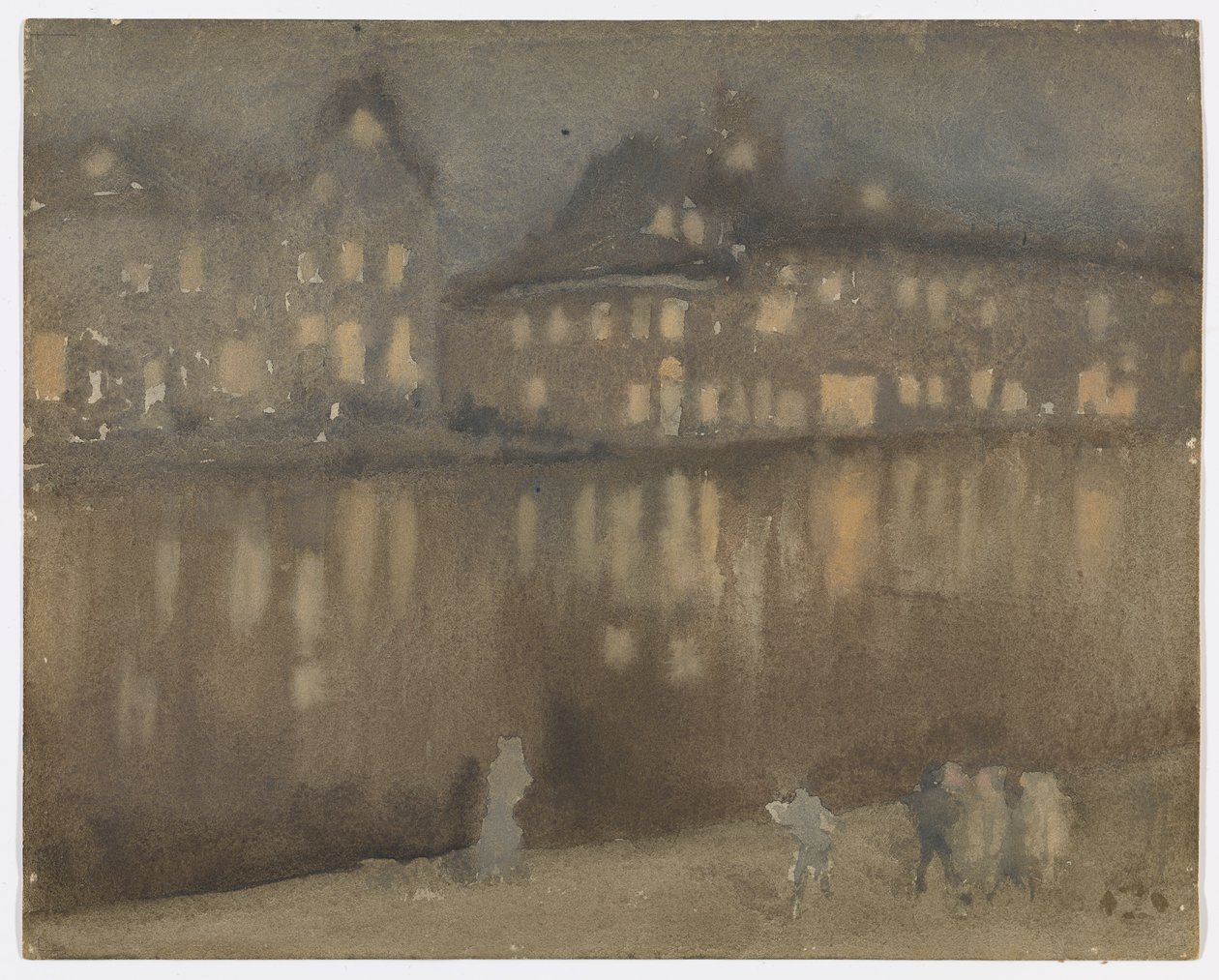 Grote Kanaal, Amsterdam; Nocturne door James Abbott McNeill Whistler