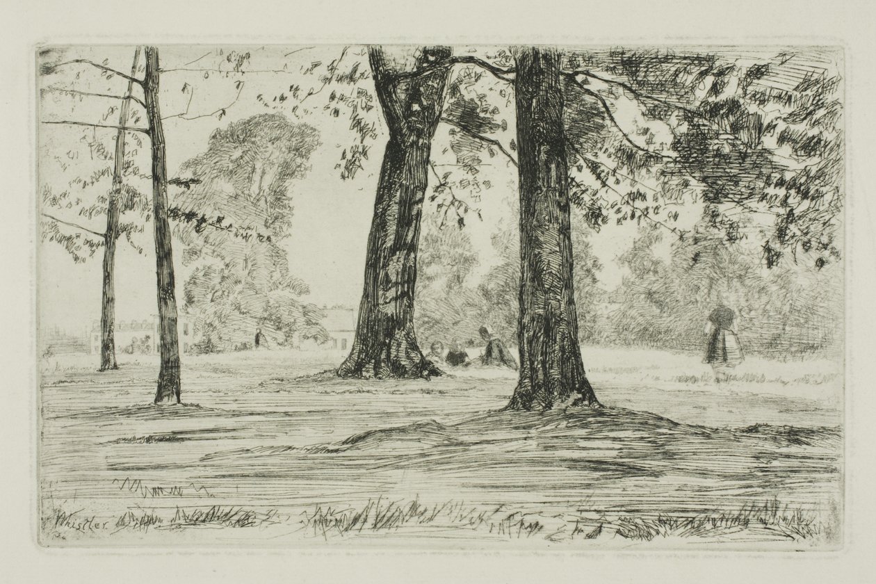 Greenwich Park door James Abbott McNeill Whistler