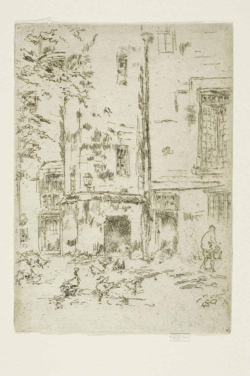 Hôtel de la Croix Blanche door James Abbott McNeill Whistler