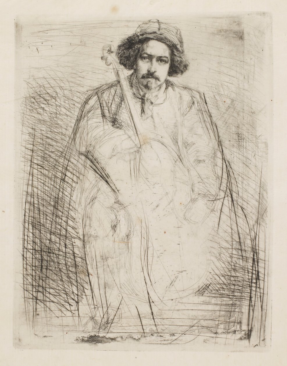J. Becquet, Beeldhouwer door James Abbott McNeill Whistler