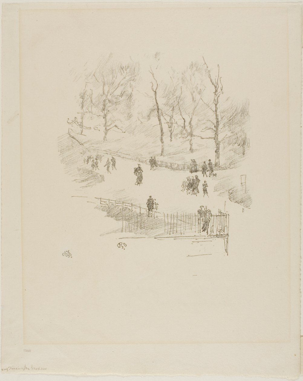 Kensington Tuinen door James Abbott McNeill Whistler