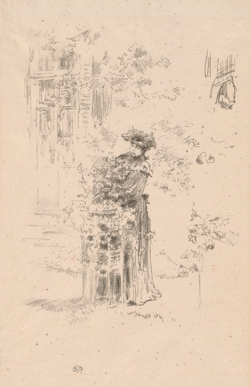 La Belle Jardinière door James Abbott McNeill Whistler