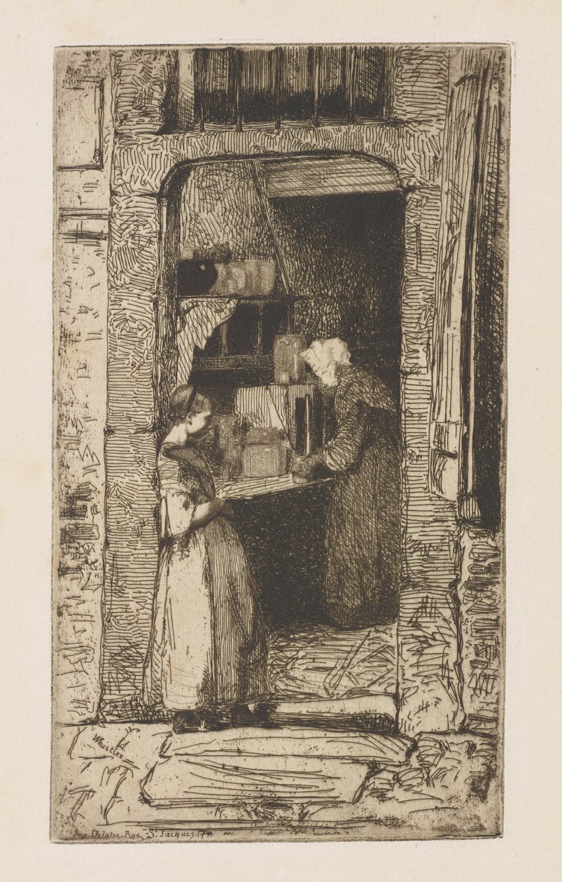 De mosterdverkoopster door James Abbott McNeill Whistler