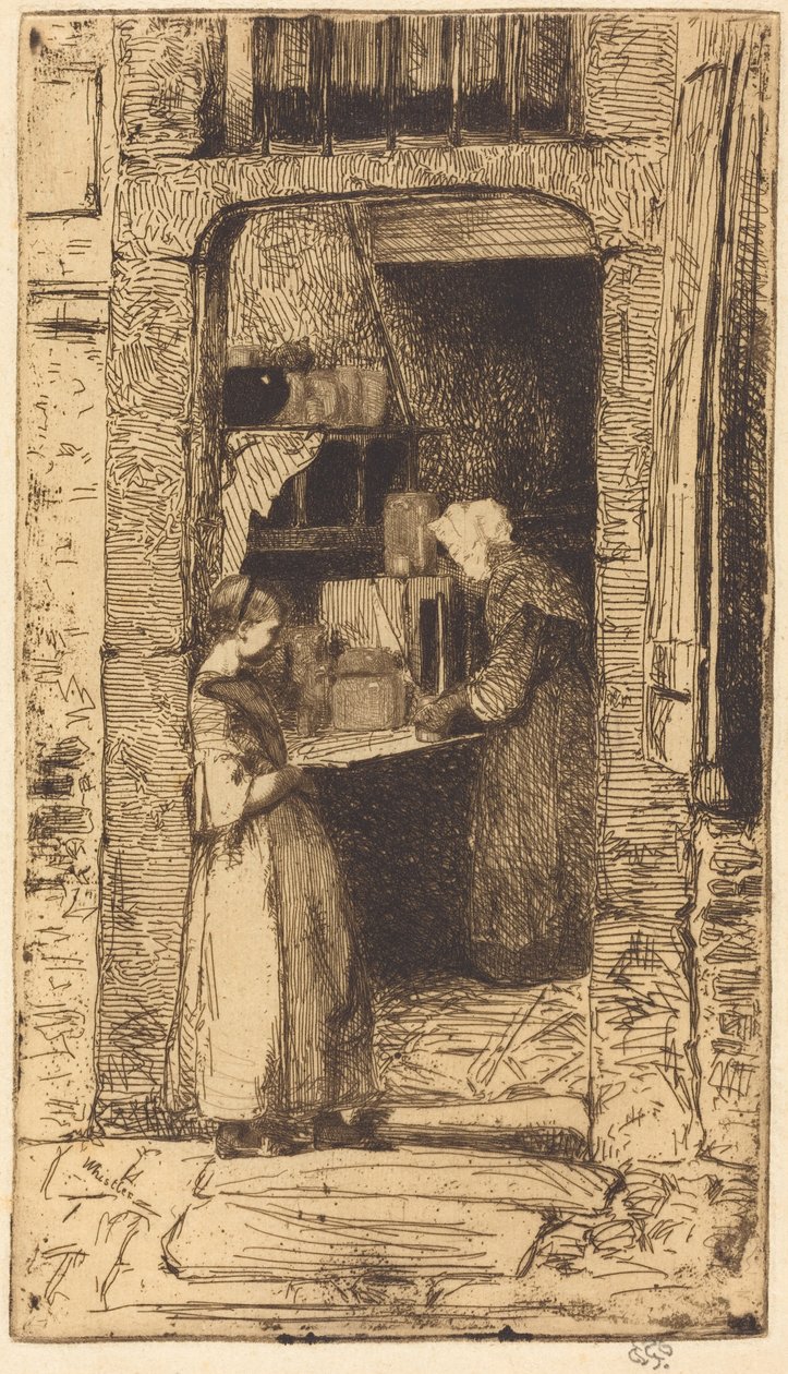 De mosterdverkoopster door James McNeill Whistler