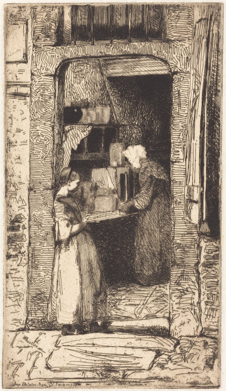 De mosterdverkoopster door James McNeill Whistler