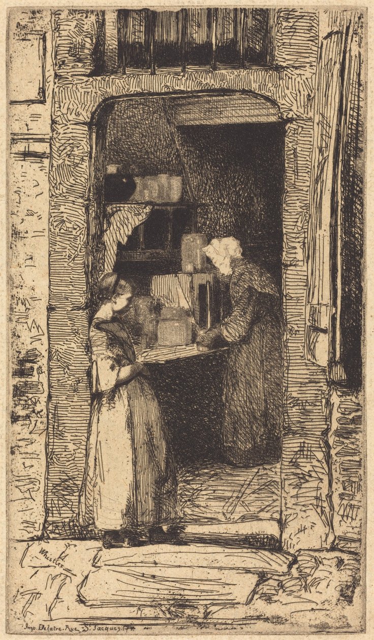 De mosterdverkoopster door James McNeill Whistler