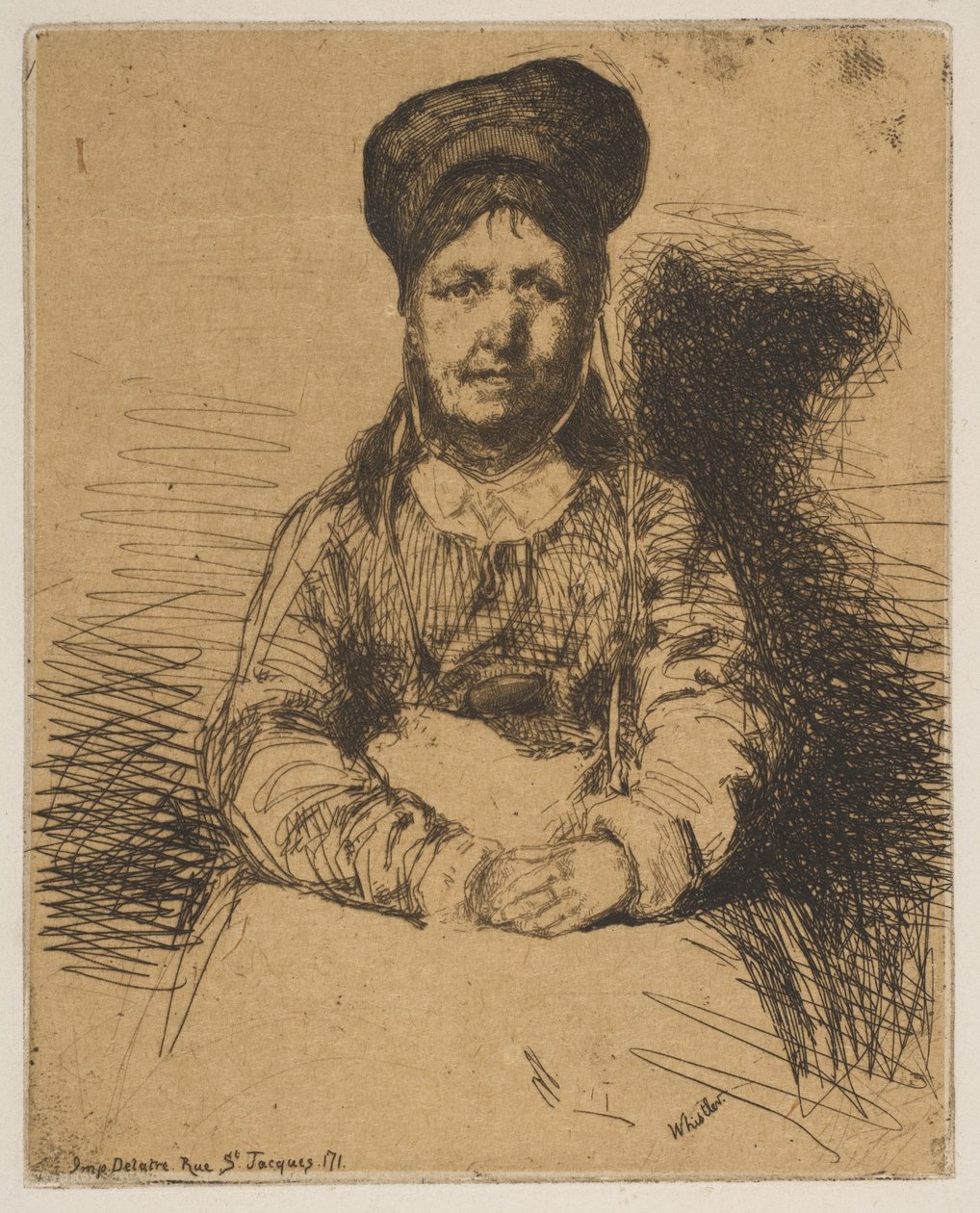 Die Zinnarbeiterin door James McNeill Whistler