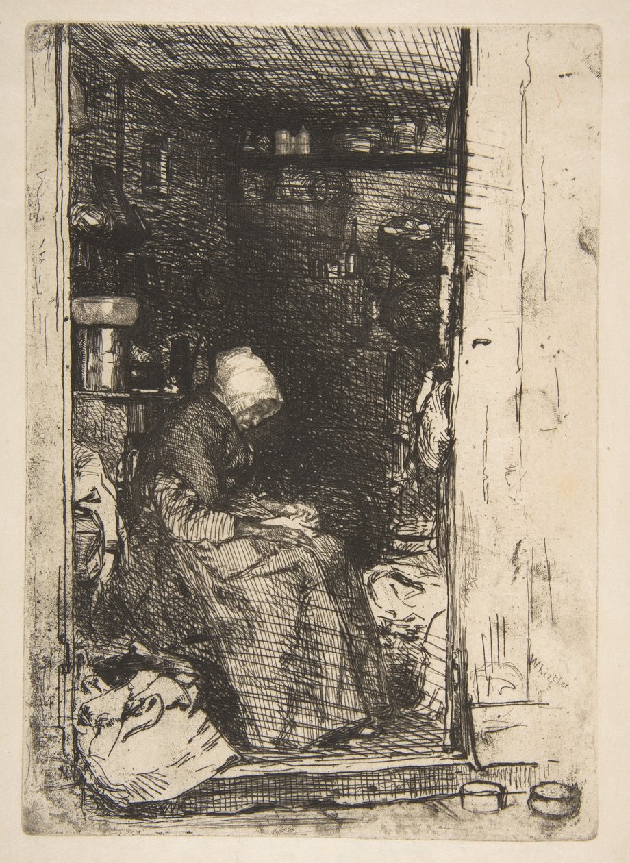De oude lompenvrouw door James McNeill Whistler