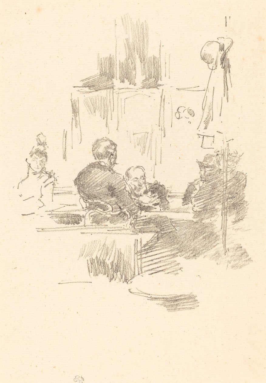 Late Picquet door James Abbott McNeill Whistler