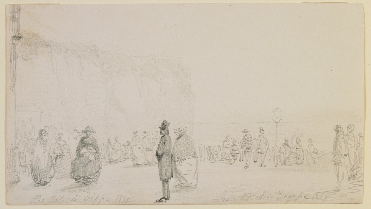 De kusten bij Dieppe door James Abbott McNeill Whistler