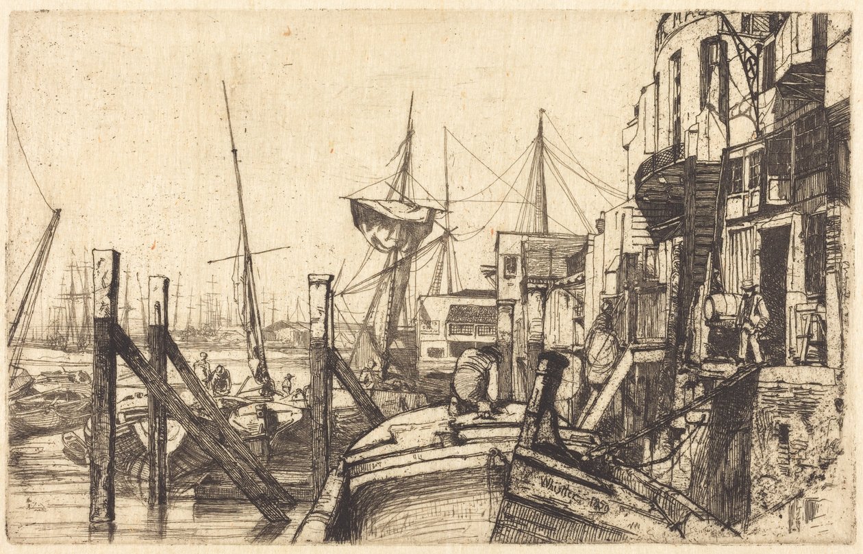 Limehouse door James McNeill Whistler