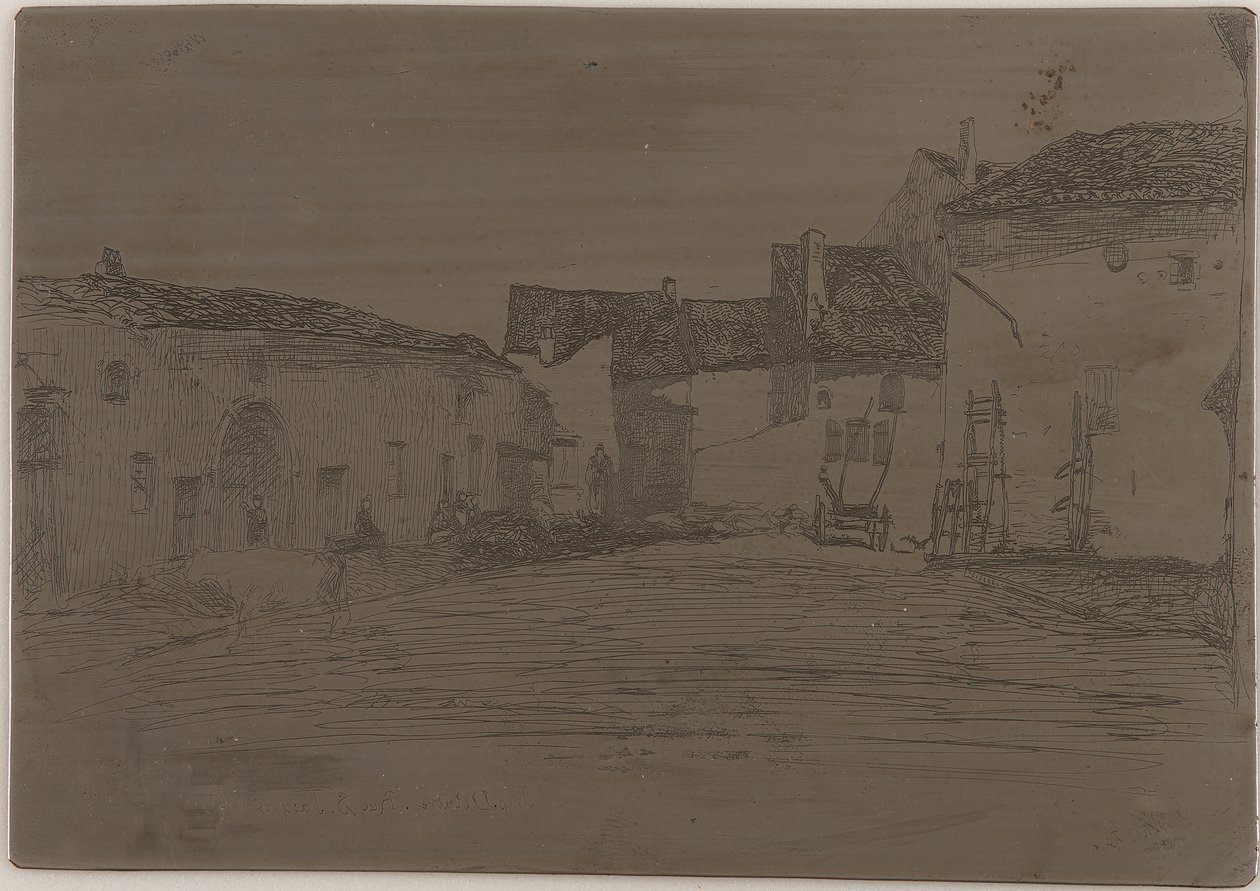 Liverdun. Een van de <em>Twaalf Etsen uit de Natuur</em> door James Abbott McNeill Whistler