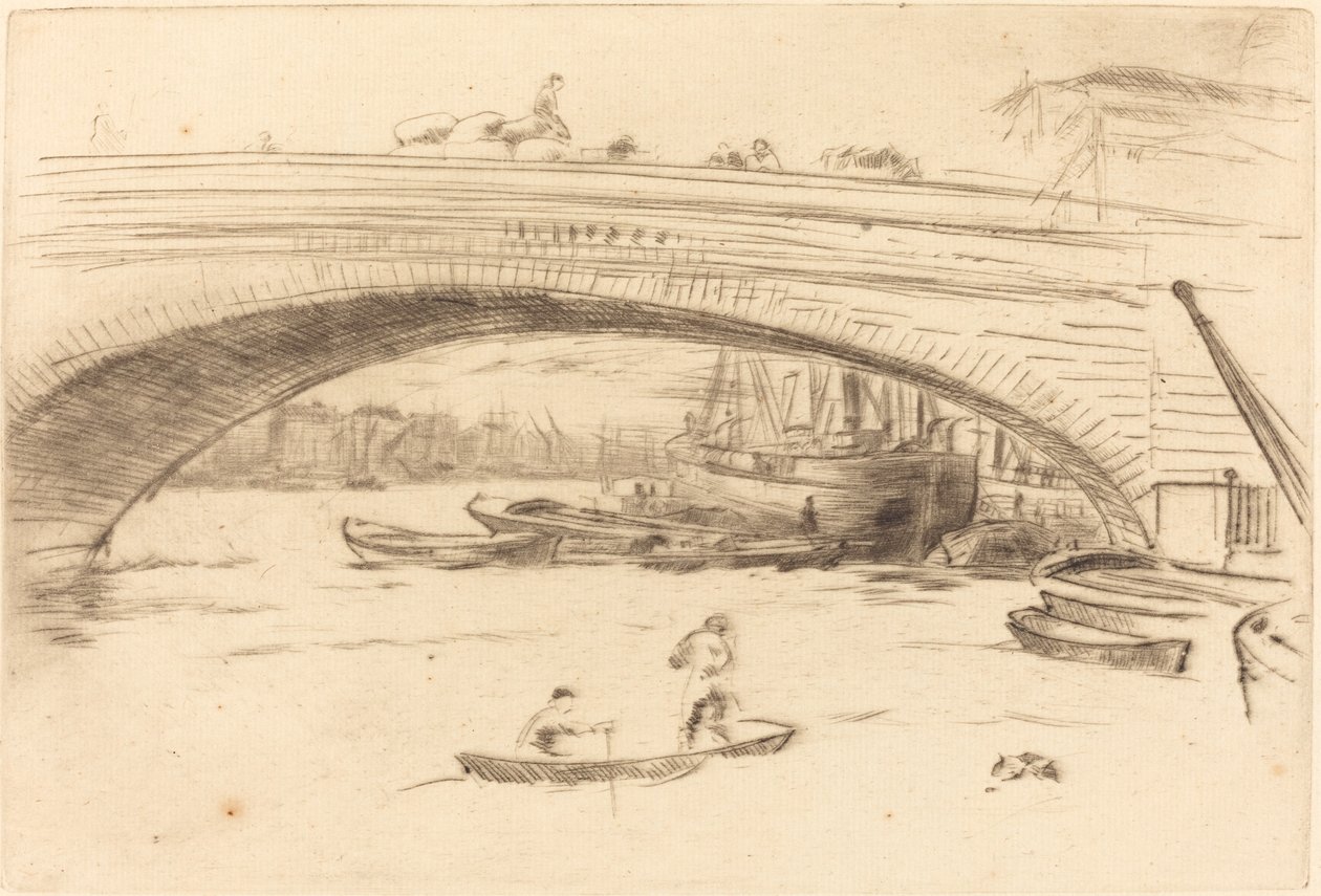 Londen Brug door James Abbott McNeill Whistler