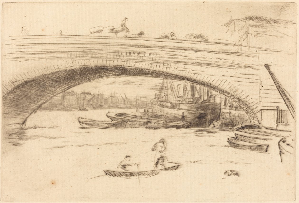 London Bridge door James McNeill Whistler