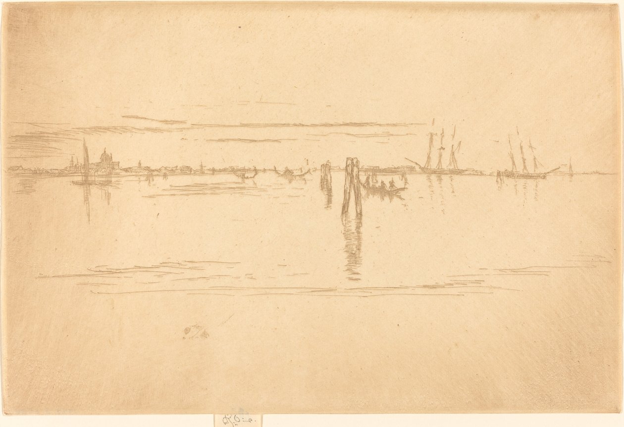 Lange Lagune door James Abbott McNeill Whistler
