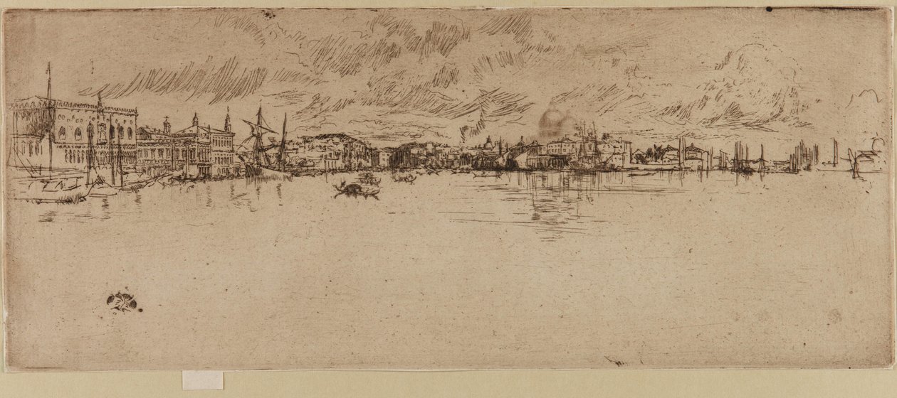 Lang Venetië door James Abbott McNeill Whistler