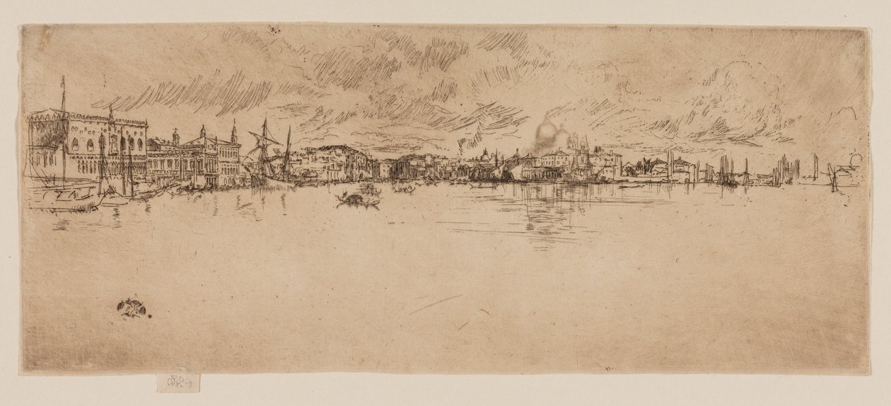 Lang Venetië door James Abbott McNeill Whistler