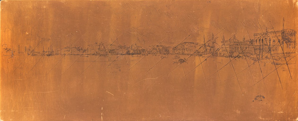 Lang Venetië door James Abbott McNeill Whistler