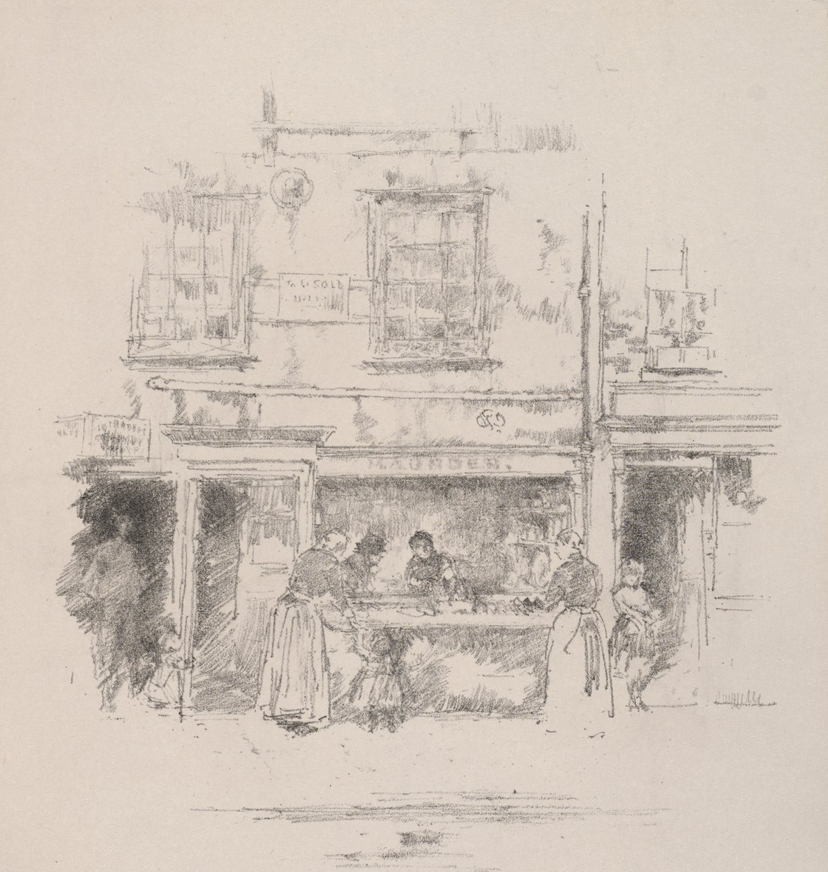Maunders viswinkel, Chelsea door James McNeill Whistler