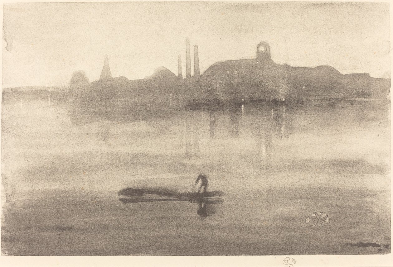 Nocturne door James Abbott McNeill Whistler